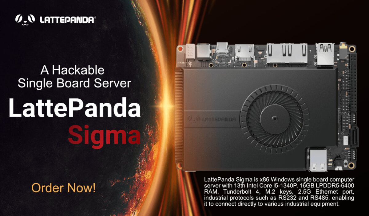 LattePanda Sigma : A Hackable Single Board Server