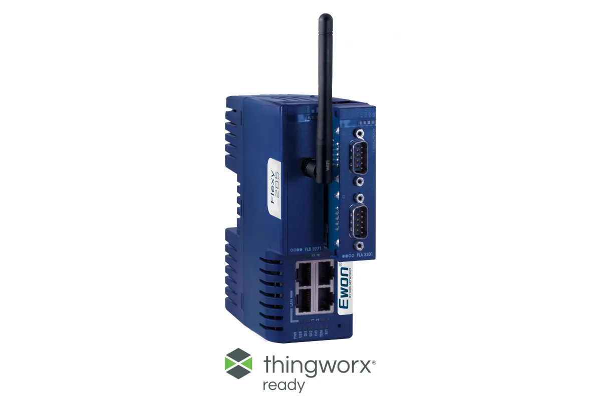 HMS Networksov Ewon Flexy ima status ThingWorx Ready