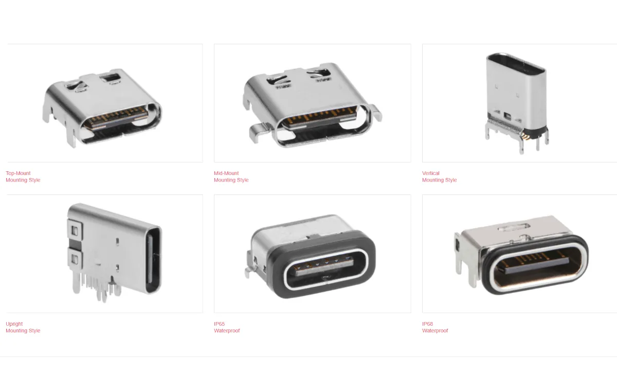 Molex USB konektori tipa c