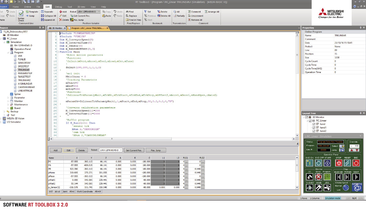 Fig. 3: RT Toolbox 3 2.0 software (Izvor: Mitsubishi Electric)