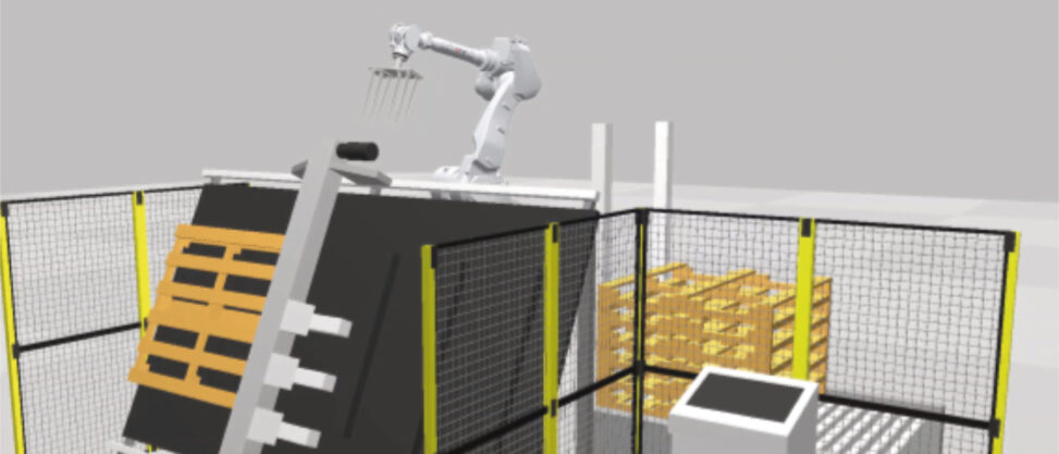 Ilustracija: Snimak ekrana simulacije robota