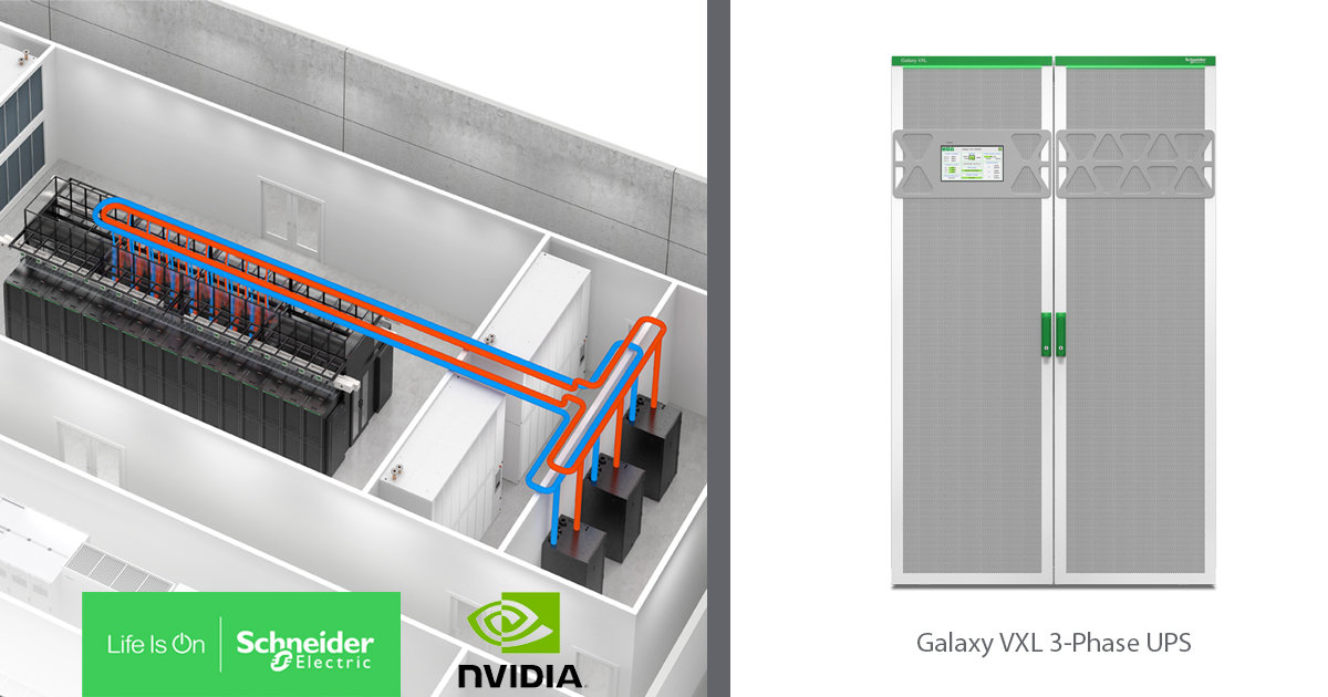 Schneider Electric Galaxy VXL UPS with NVIDIA