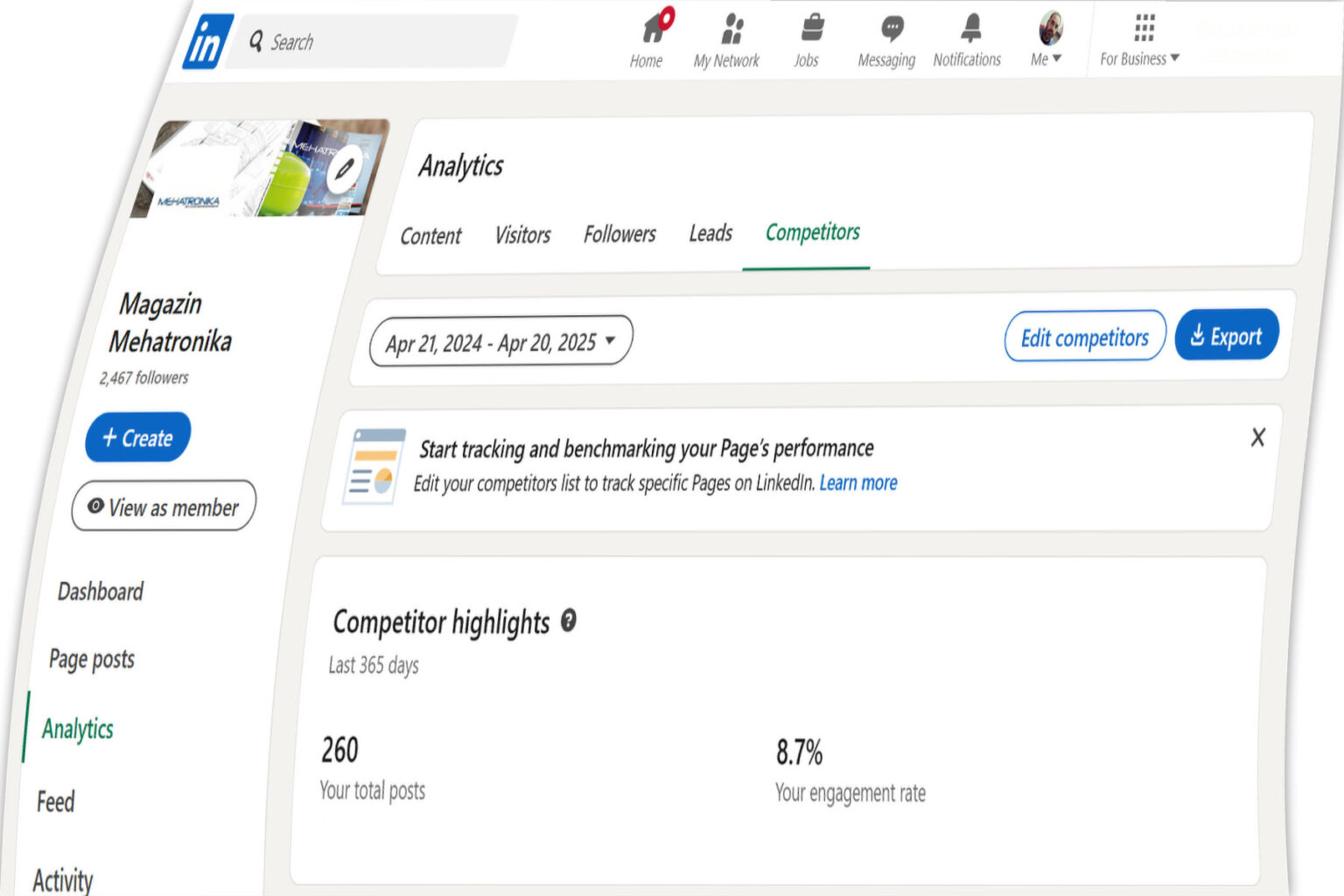 magazin Mehatronika na LinkedIn-u