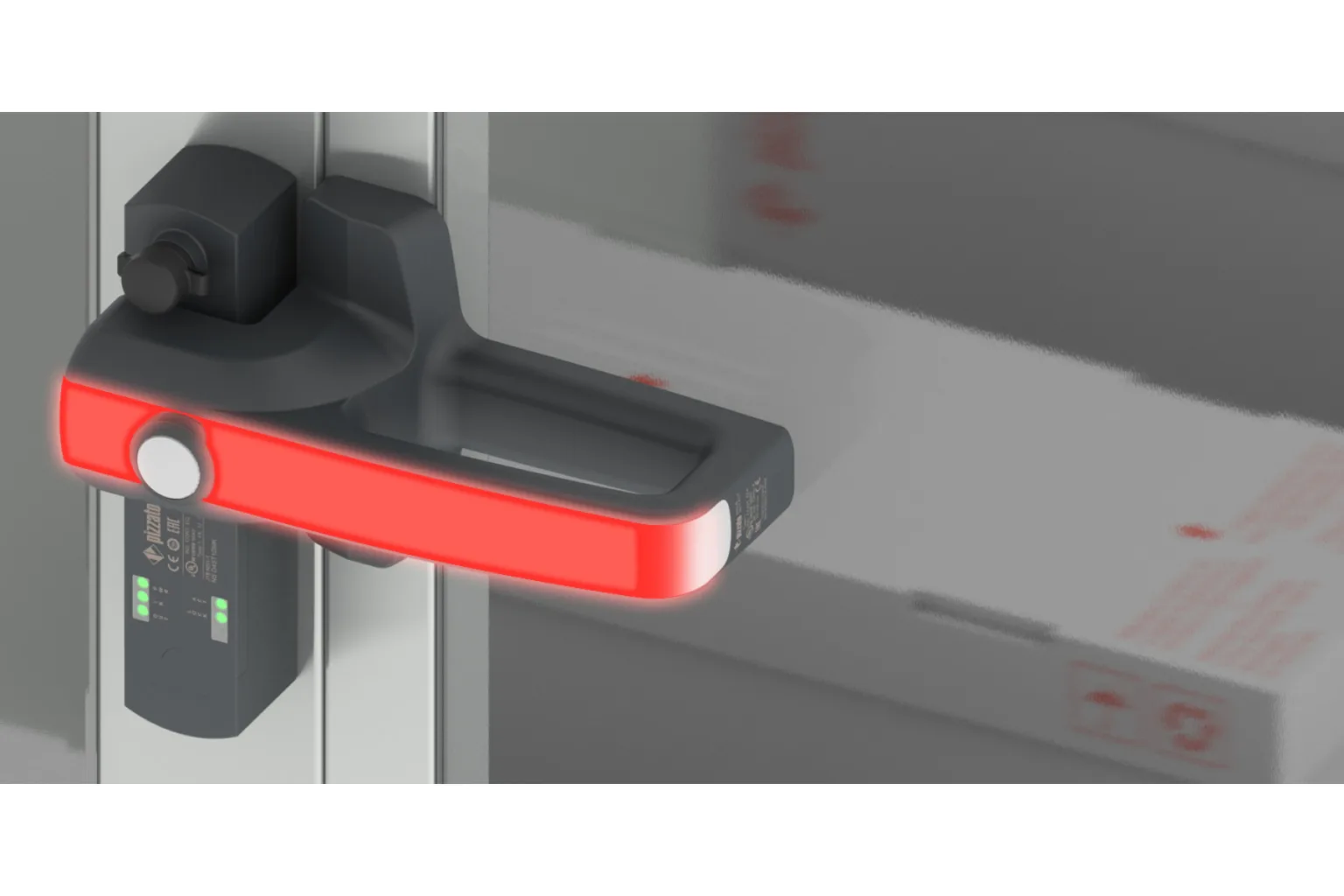 pizzato P-KUBE Krome on door