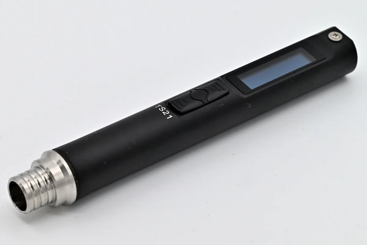 A photo showing the entire body of the TS21 with no cartridge installed.