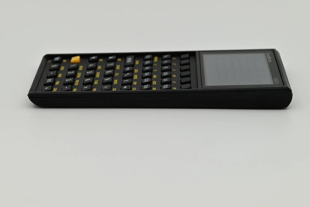 A side-profile shot of the calculator.