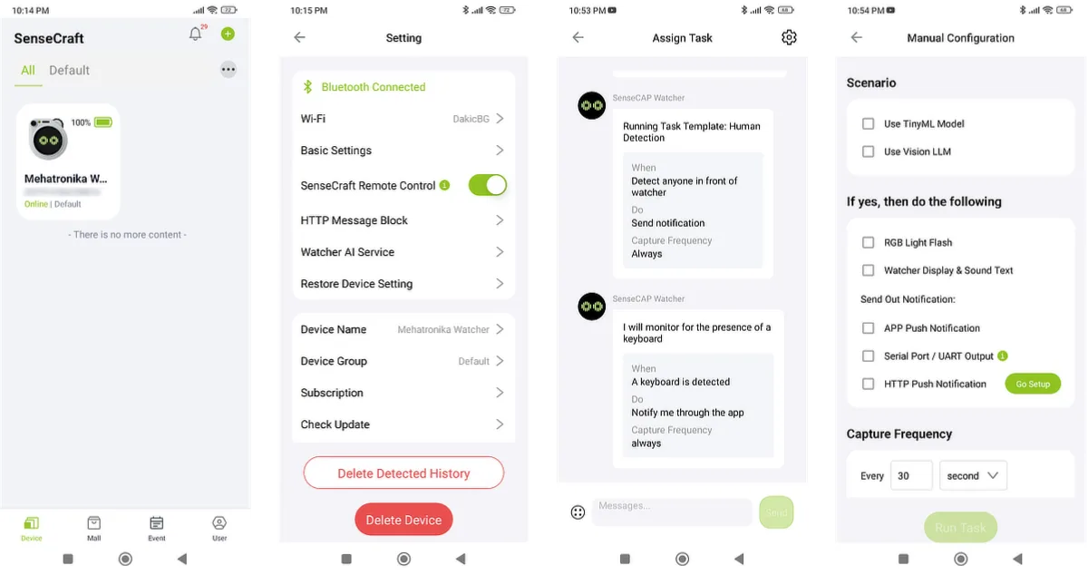 SenseCraft app