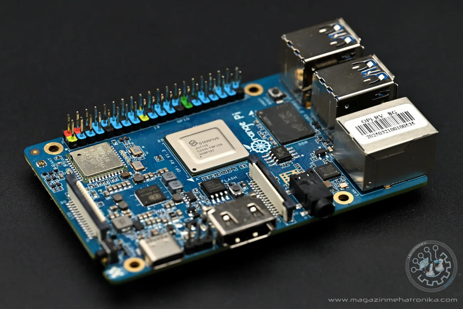 Orange Pi RV SBC with Starfive JH7110