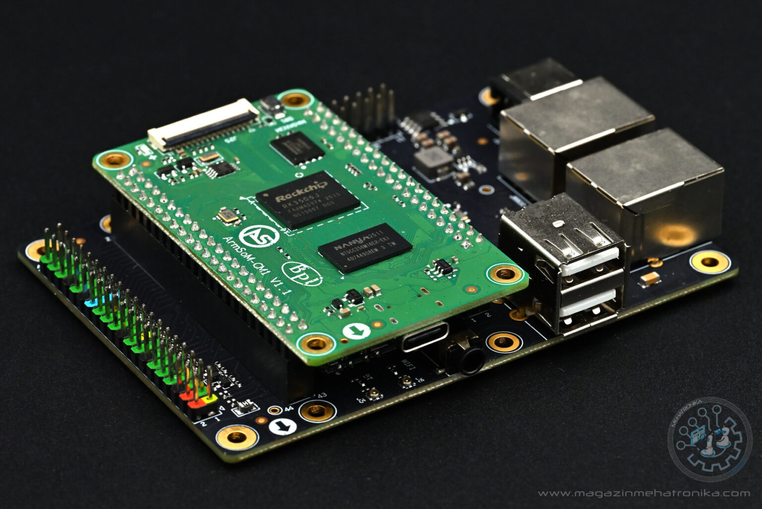 ArmSoM CM1 IO Kit recenzija ArmSoM CM1 IO Kit