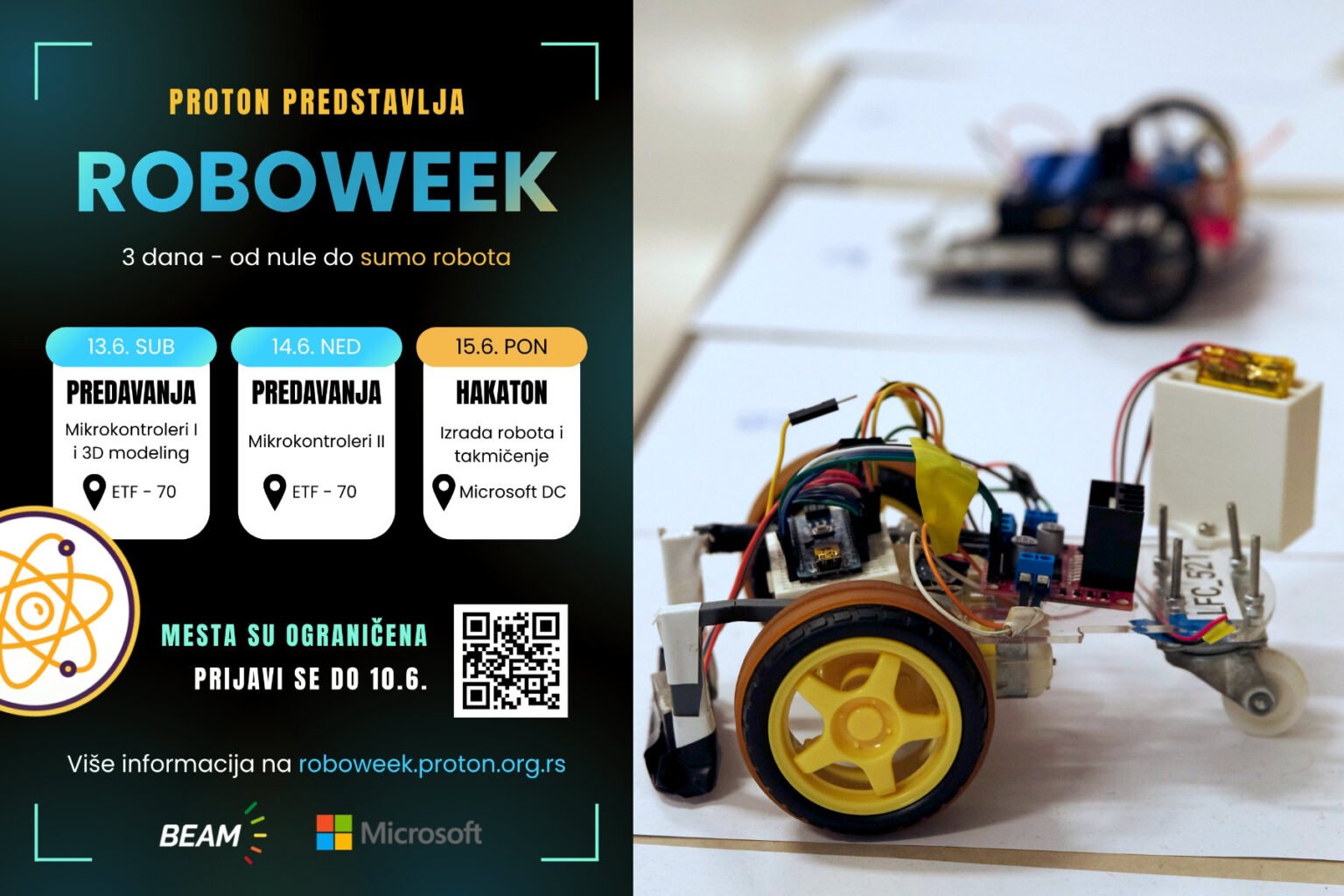 RoboWeek – Od prve ideje do autonomnog sumo robota Roboweek